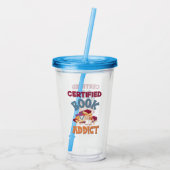 Gecertificeerd boekadvies acryl drinkbeker (Achterkant)