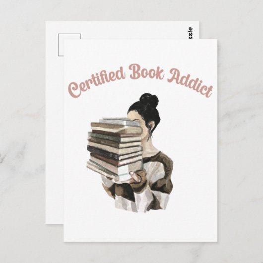 Gecertificeerd boekadvies briefkaart (Voorkant / Achterkant)