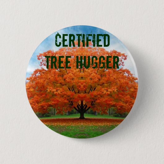 gecertificeerd boomknuffel ronde button 5,7 cm (Voorkant)