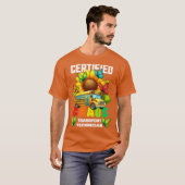 Gecertificeerd Chaos Transport Technicus Funny Sun T-shirt (Voorkant volledig)