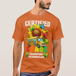 Gecertificeerd Chaos Transport Technicus Funny Sun T-shirt