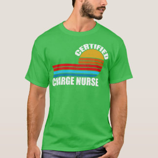 Gecertificeerd Charge Verpleegkundige retro funct T-shirt