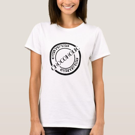 Gecertificeerd Chocoholic T-shirt (Voorkant)
