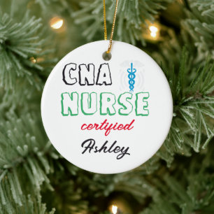 gecertificeerd CNA-verpleegkundige,, CNA-student, Keramisch Ornament