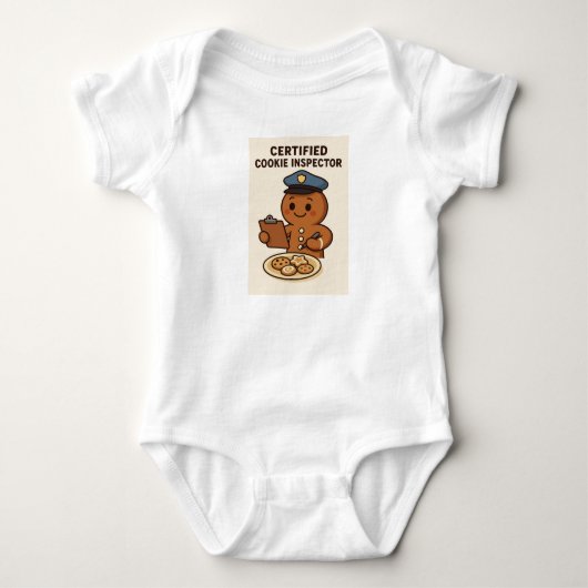 Gecertificeerd Cookie Inspecteur Peperkoek Romper (Voorkant)