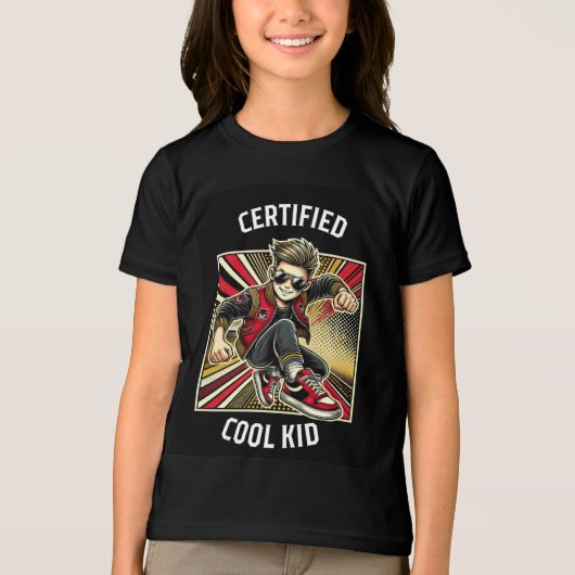 Gecertificeerd cool Kind Tri-Blend Shirt (Voorkant)