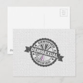 Gecertificeerd demonstratieverzegeld pride-verzege briefkaart (Voorkant / Achterkant)