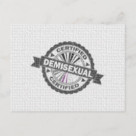 Gecertificeerd demonstratieverzegeld pride-verzege briefkaart