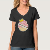 Gecertificeerd donut queen food perfect zoet t-shirt (Voorkant)