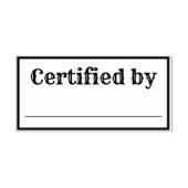 Gecertificeerd door Rubberstempel (Afrduk)