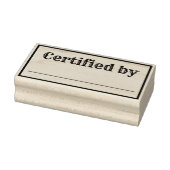Gecertificeerd door Rubberstempel (Stempel)