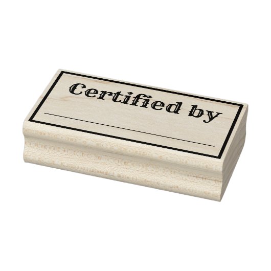 Gecertificeerd door Rubberstempel (Stempel)