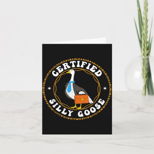 Gecertificeerd Dwaas Ganz Hemd Kind Grappige Dwaas Kaart (Voorkant)