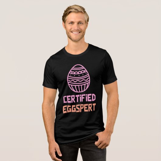 Gecertificeerd Eggspert Easter Shirt (Voorkant volledig)