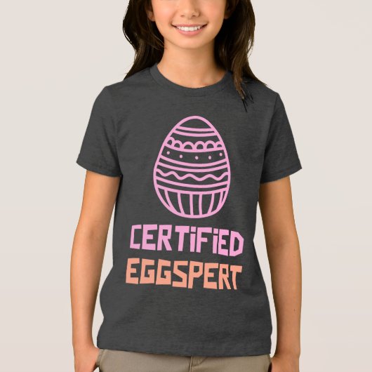 Gecertificeerd Eggspert Kinder Paas Shirt (Voorkant)