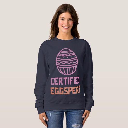 Gecertificeerd Eggspert Paasweatshirt Trui (Voorkant volledig)