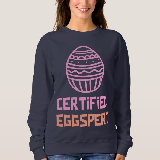 Gecertificeerd Eggspert Paasweatshirt Trui (Voorkant)