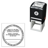 Gecertificeerd exemplaar notaris openbare ronde zw  zelfinktende stempel (In situ)