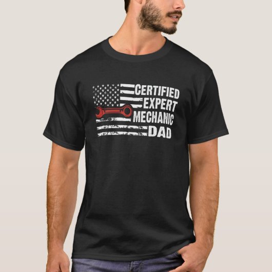 Gecertificeerd Expert Mechanisch Vader Amerikaanse T-shirt (Voorkant)