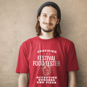 Gecertificeerd Festival Food Tester Grappig T-shirt