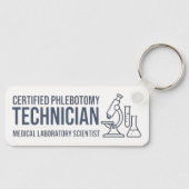 Gecertificeerd Flebotomie Technicus Professionele Sleutelhanger (Voorkant)