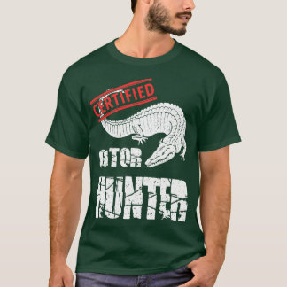 Gecertificeerd Gator Hunter Alligator Jacht Swamp  T-shirt