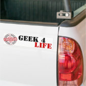 Gecertificeerd geek bumpersticker (Op Truck)