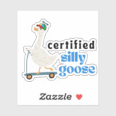 Gecertificeerd Gekke Goose - Grappig Schattige Pro Sticker (Vel)