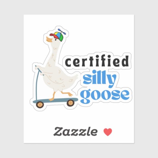 Gecertificeerd Gekke Goose - Grappig Schattige Pro Sticker (Vel)
