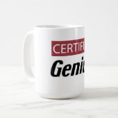 Gecertificeerd Genie Koffiemok (Voorkant links)