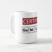 Gecertificeerd Genie Koffiemok (Voorkant links)
