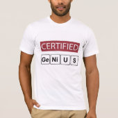 Gecertificeerd genie t-shirt (Voorkant)