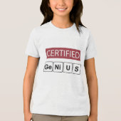 Gecertificeerd Genie Tri-Blend Shirt (Voorkant)