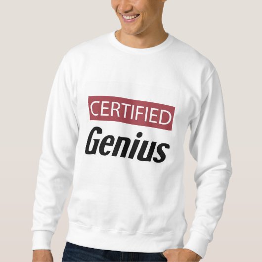 Gecertificeerd Genie Trui (Voorkant)