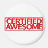 Gecertificeerd Geweldige stempel Magneet (Voorkant)
