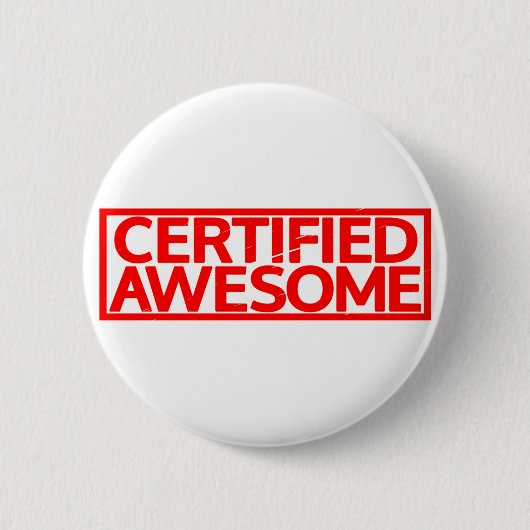 Gecertificeerd Geweldige stempel Ronde Button 5,7 Cm (Voorkant)