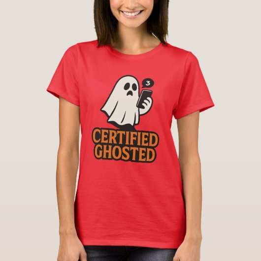 Gecertificeerd Ghosted Shirt – Funny Spirits Hallo (Voorkant)
