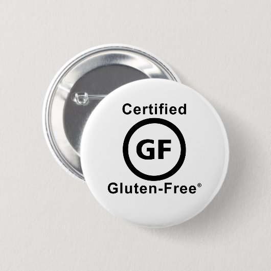 Gecertificeerd Gluten-vrij symbool Ronde Button 5,7 Cm (Voorkant /achterkant)