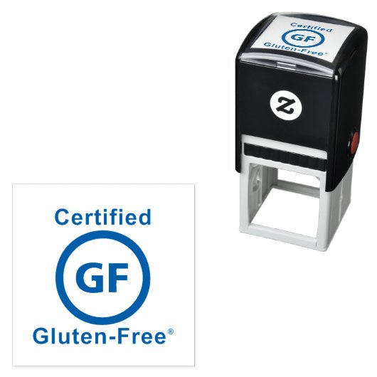 Gecertificeerd Gluten-vrij symbool Zelfinktende Stempel (In situ)
