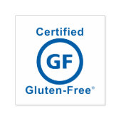 Gecertificeerd Gluten-vrij symbool Zelfinktende Stempel (Design)