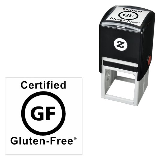 Gecertificeerd Gluten-vrij symbool Zelfinktende Stempel (In situ)