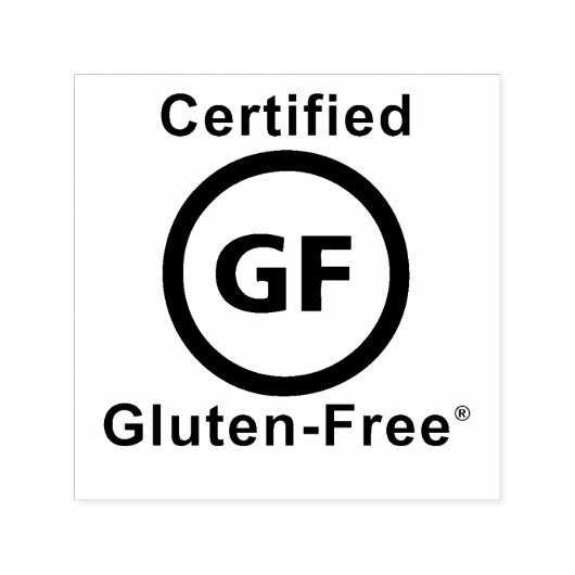 Gecertificeerd Gluten-vrij symbool Zelfinktende Stempel (Design)