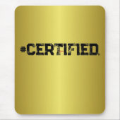 #GECERTIFICEERD GOUD MUISMAT (Voorkant)