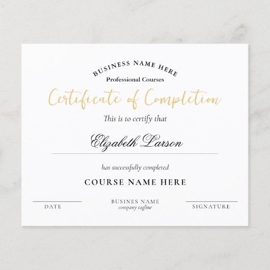 Gecertificeerd Gouden Calligrafische Voltooiing Be (Voorkant)