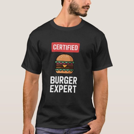 Gecertificeerd Hamburger Expert - Grappige Hamburg T-shirt (Voorkant)