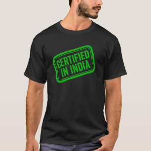 Gecertificeerd in India Groene Stempel T-shirt