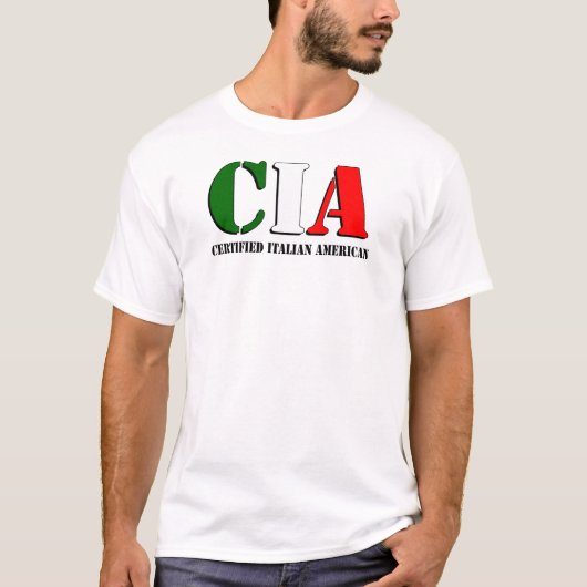Gecertificeerd Italiaans Amerikaans T-shirt (Voorkant)
