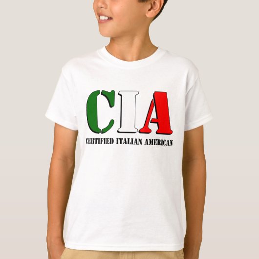 Gecertificeerd Italiaans Amerikaans T-shirt (Voorkant)