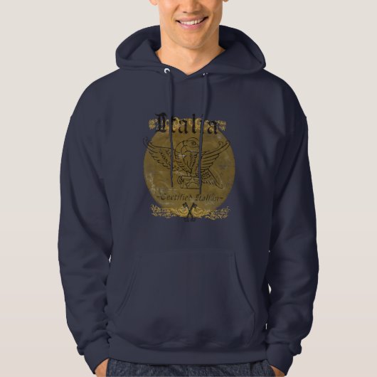 Gecertificeerd Italiaans bevestigd middeleeuws Swe Hoodie (Voorkant)