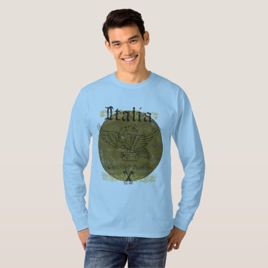 Gecertificeerd Italiaans  hoes Mannen Shirt (Voorkant volledig)